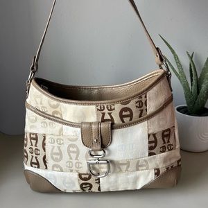 Etienne Aigner Canvas‎/Leather Handbag